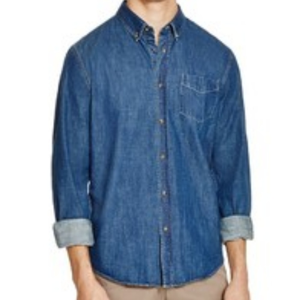 The Men's Store Bloomingdale's Indigo Cotton Denim